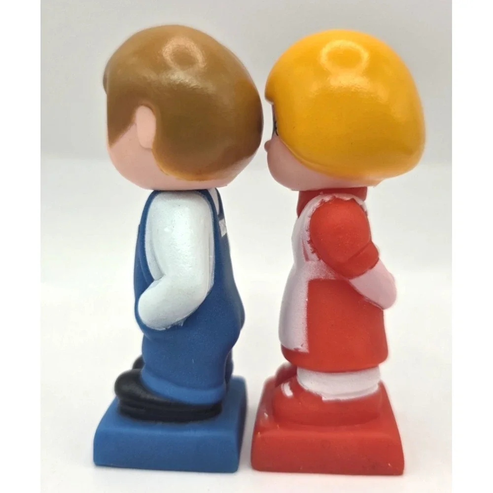 Vintage Tyco Super Blocks Preschool People Figures Boy‎ & Girl 3.5